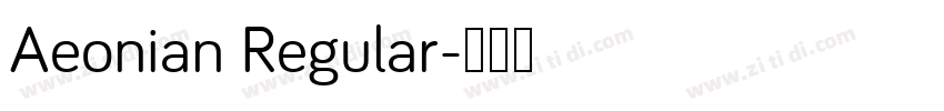 Aeonian Regular字体转换